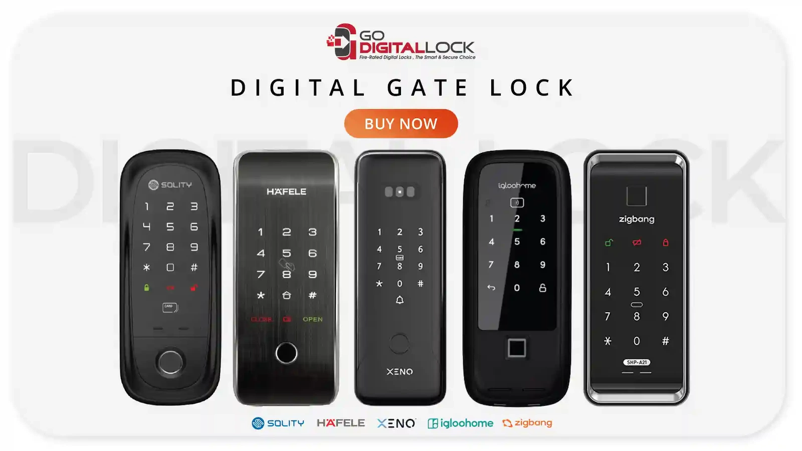 digital gate lock collections
