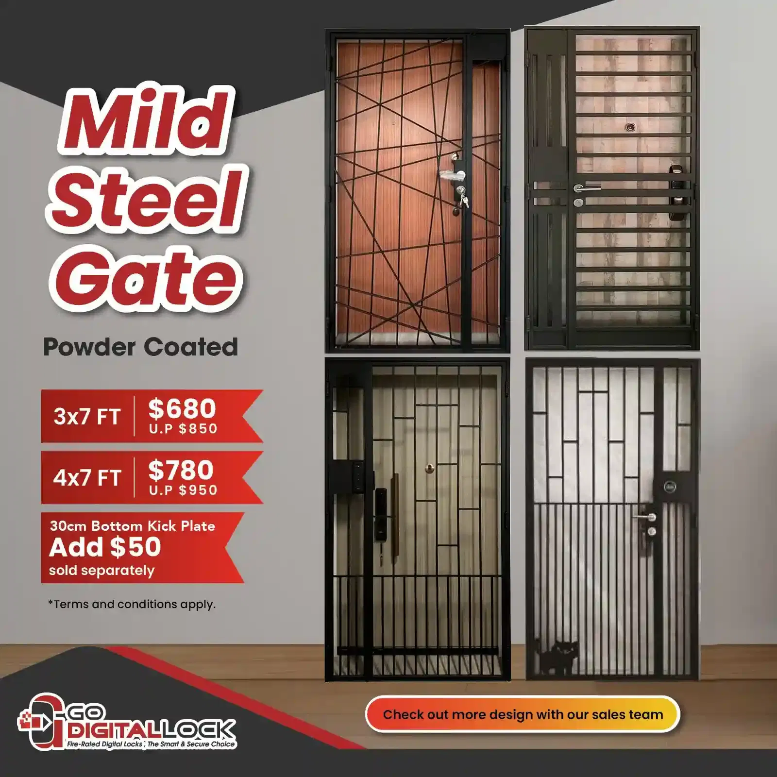 Mild Steel Gate Designs - 4